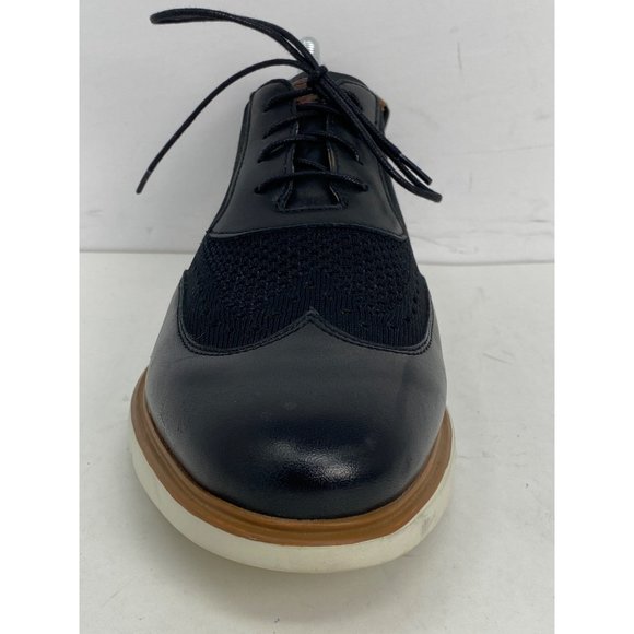 Florsheim Mens Fuel Knit Wingtip Oxford Black size 9.5W Great Condition - Picture 9 of 11